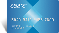 What information is requested on the Sears credit card application?
