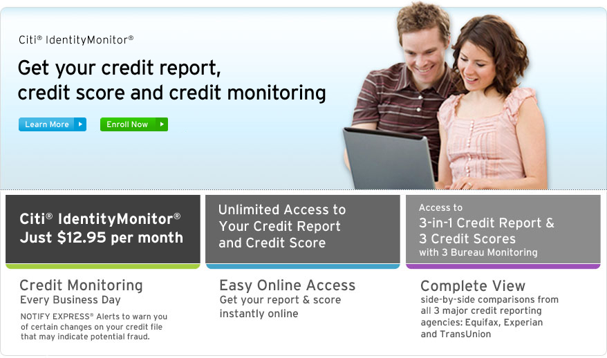 Get your credit report, credit score and credit monitoring.